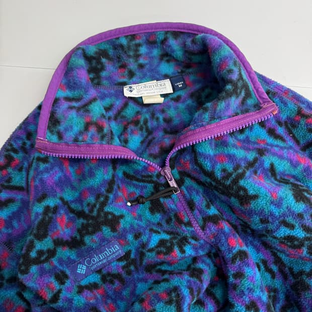 컬럼비아 반집업 플리스 