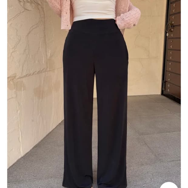 히프나틱 자체제작 역대급 쿨 와이드팬츠 블랙