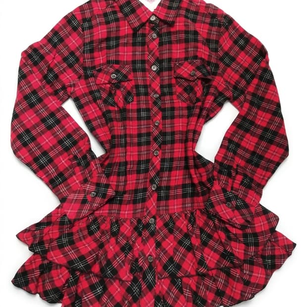 빈티지 체크 캉캉원피스 베이비돌 그런지페어리 히메갸루 캐캐체 핀터깔 펑크