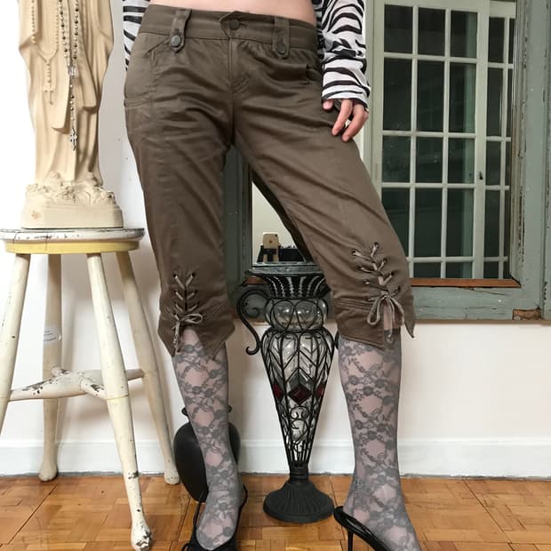vintage lace up pants (28inch)