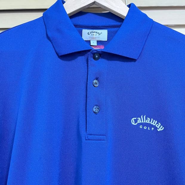 캘러웨이골프 남성 네이비PK긴팔티셔츠