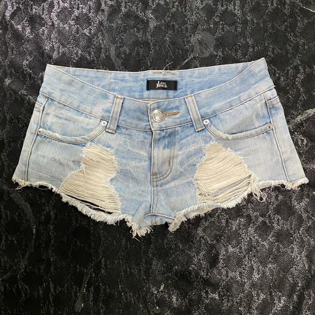 Y2K Mood Damaged Short Pants