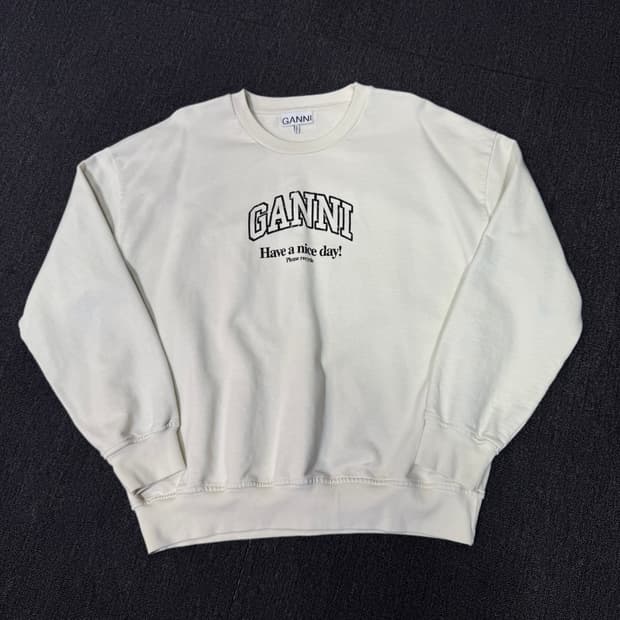 GANNI 가니 24SS 이솔리 오버사이즈 맨투맨