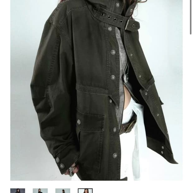 Shop cor 카키 야상자켓 투웨이