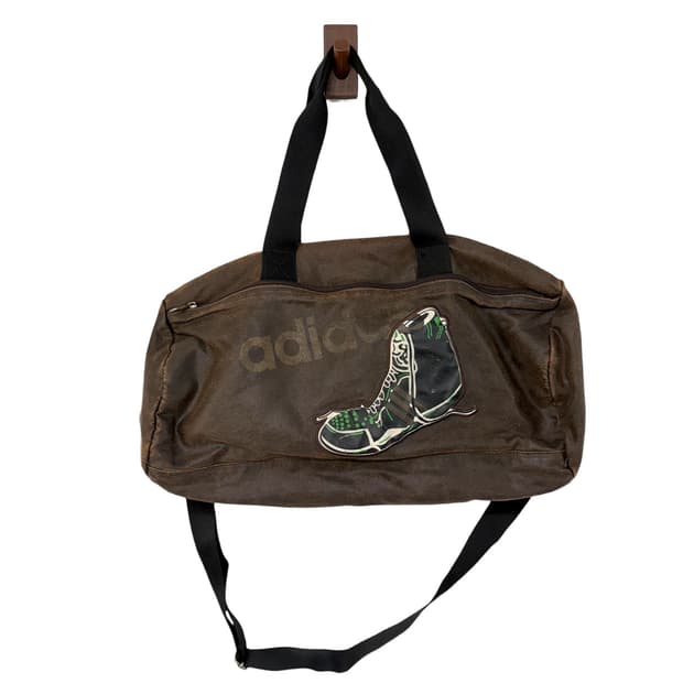 아디다스 투웨이 브라운 백