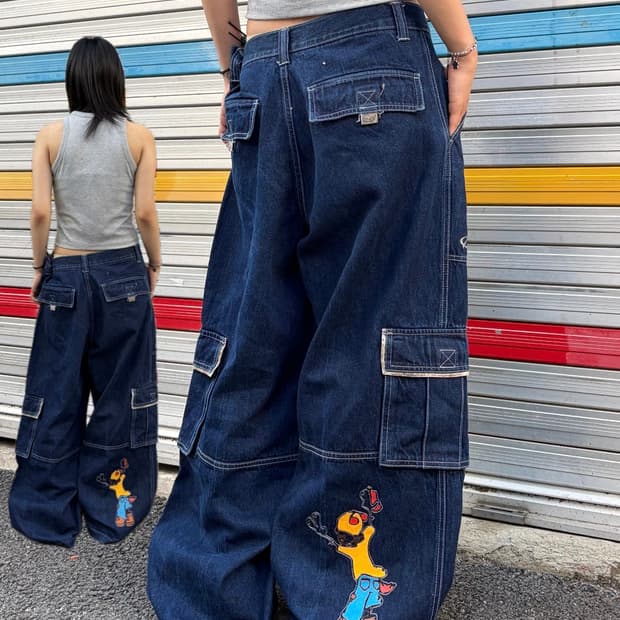 90s Mac Gear 아카이브 올드스쿨 힙합 데님 팬츠 청바지 36