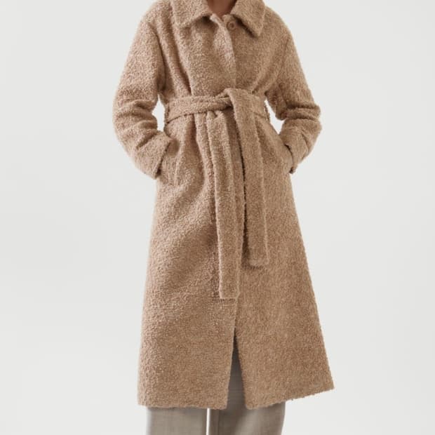 COS 코스 부클레 울 코트