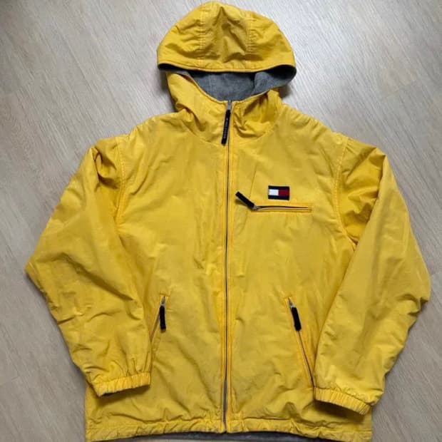 타미힐피거 양면 후리스 점퍼