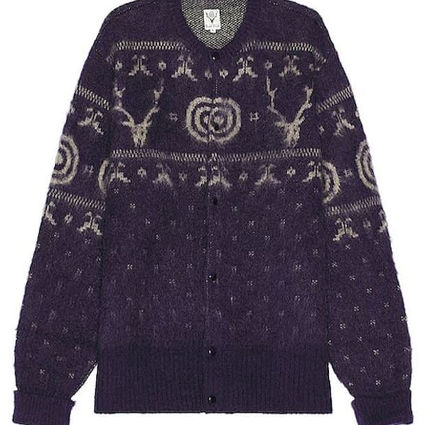 남이서팔 모헤어 가디건