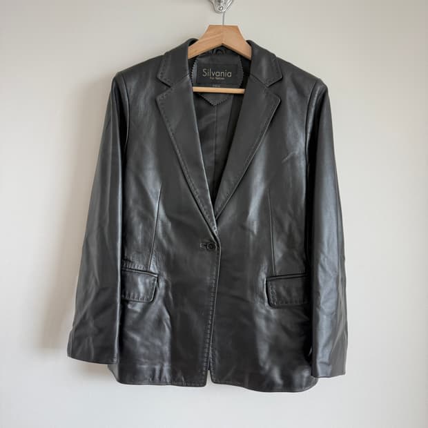 Pre owned 램스킨 레더 자켓