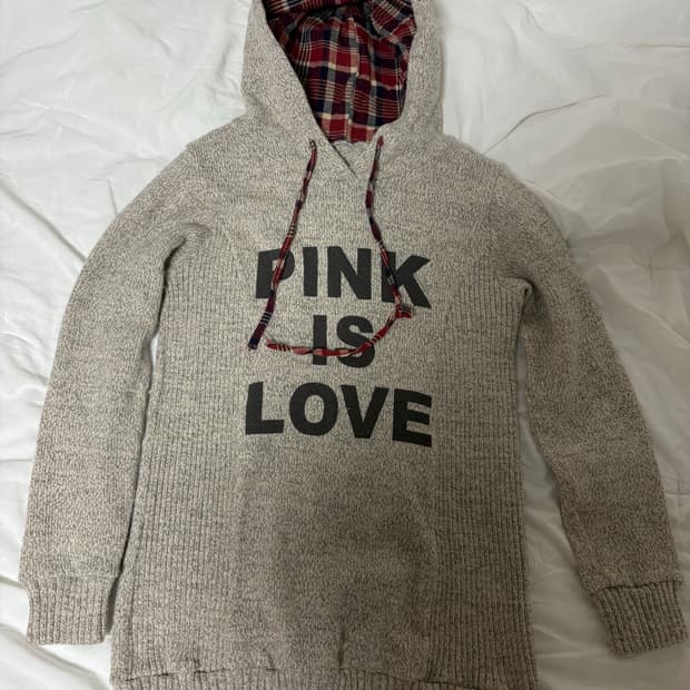 빈티지 니트 후드티