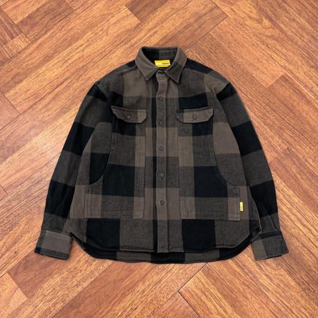 M 그립스와니 플란넬 필드 체크 남방 셔츠 