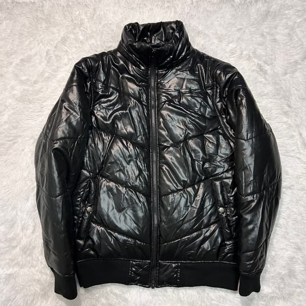 00s y2k glossy padded bomber