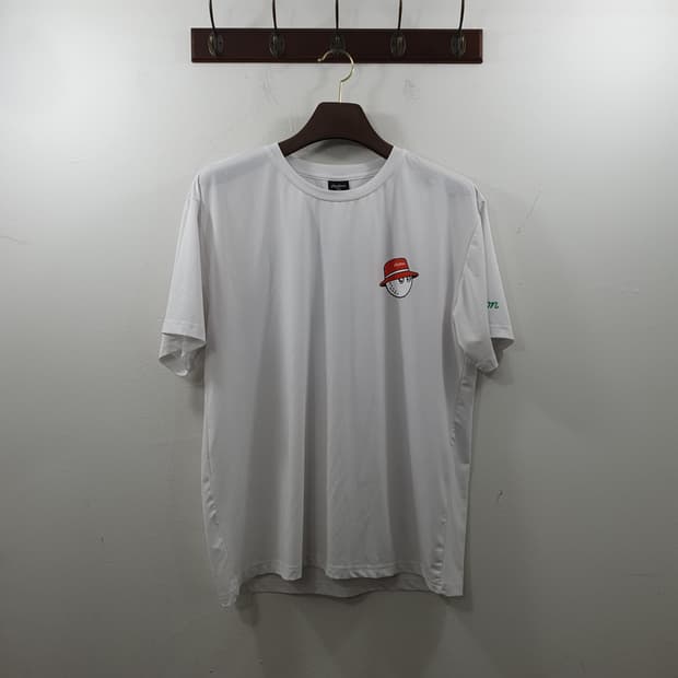2XL 말본 남성 골프웨어 스포츠 기능성 반팔티셔츠 화이트