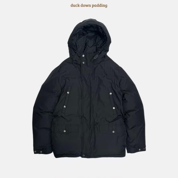 리바이스 포켓 후드 덕다운 패딩