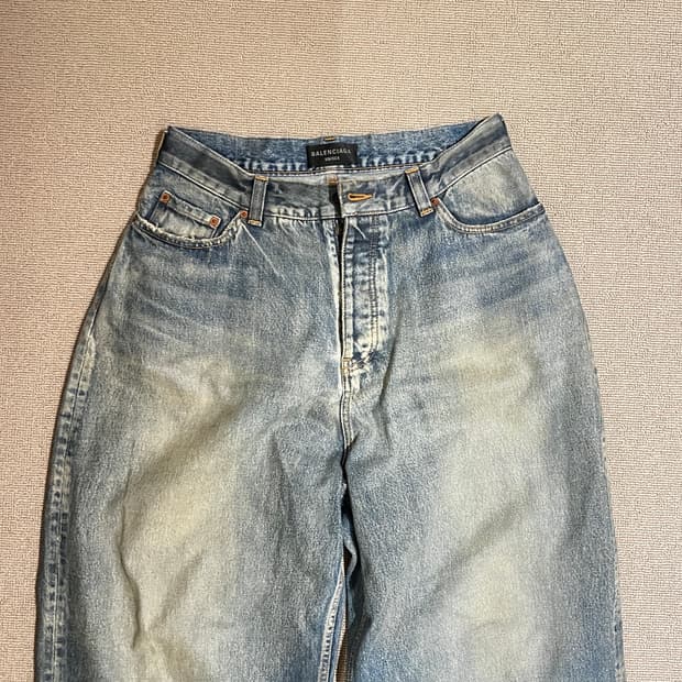 [XS] 발렌시아가 코티드 데님팬츠