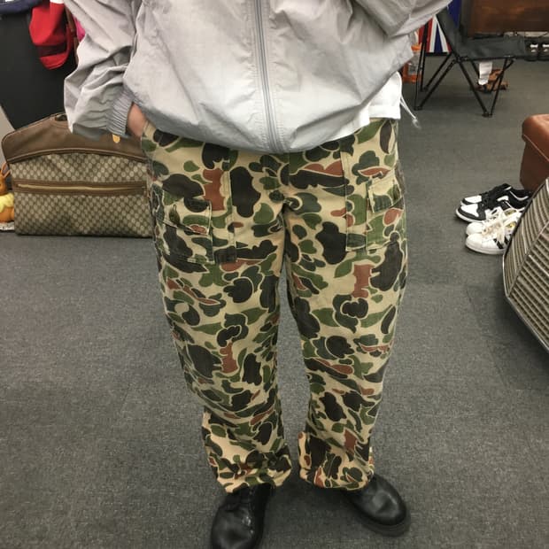 Gung ho 궁호 덕 카모 패턴 카고 팬츠