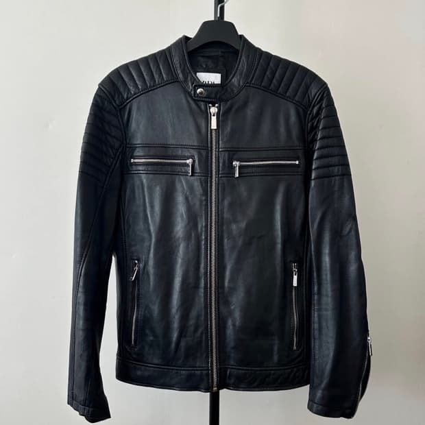 자라 맨즈 램스킨레더자켓 M급처