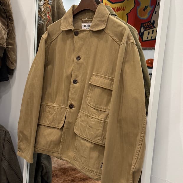 Eat Dust 빈티지 HBT 모호크 헌팅 자켓 (Portugal)