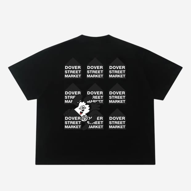 L) 베르디 x 도버 스트리트 마켓 빅 티셔츠 블랙 Verdy DSM