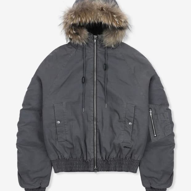 글랙 러스티 N2B 숏 파카 그레이 L