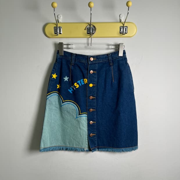 90's 히스테릭 글래머 빈티지 데님 스커트 