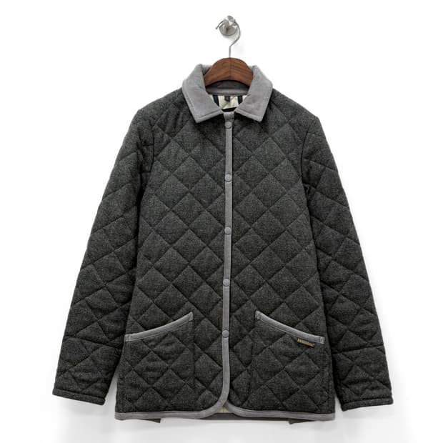 라벤햄 메리노 램스울 퀼팅 자켓 그레이