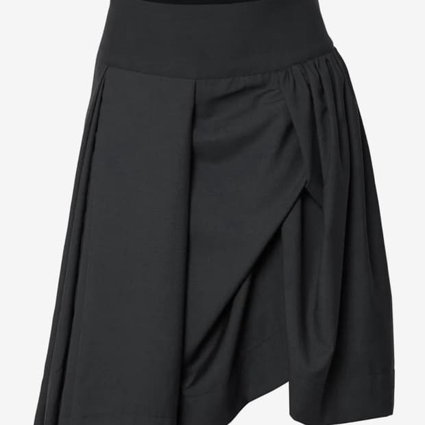 플레어업 Asymmetrical Draped Midi Skirt 2