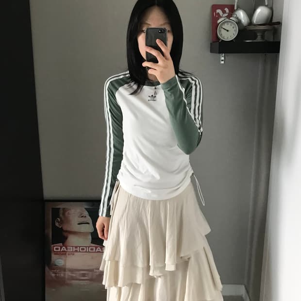 아디다스 트레포일 사이드라인 나그랑 긴팔 슬리브티