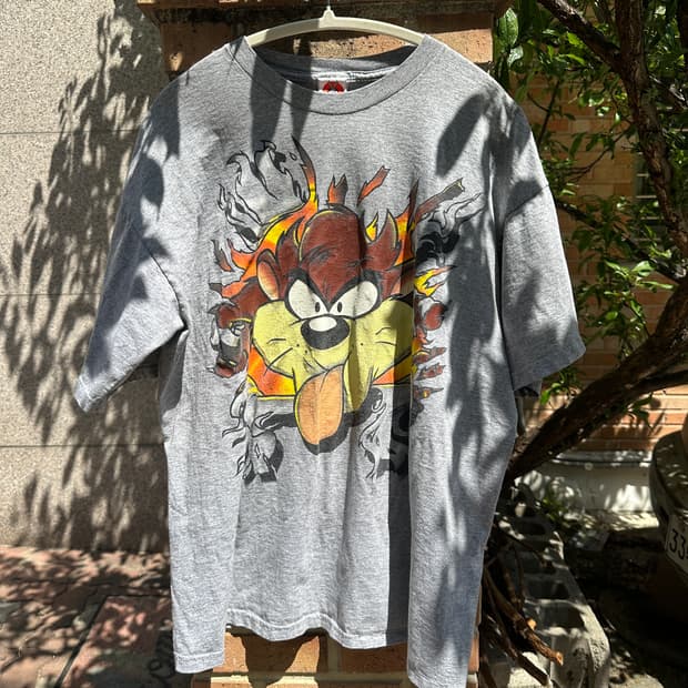 97 looney tunes taz t shirt L
