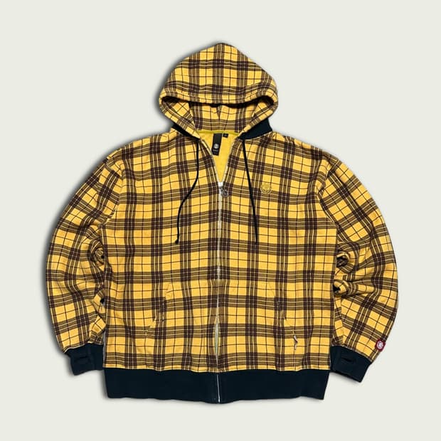 엘리멘트 체크 후드집업