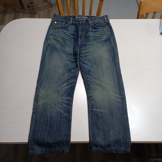 33 리바이스520 녹워싱 일자진 33-457