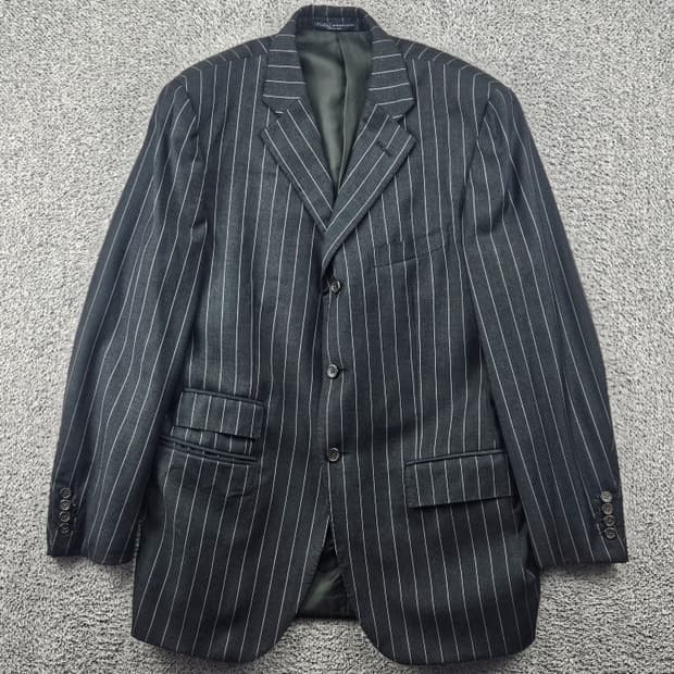 ITARY 폴로랄프로렌 스트라이프 블레이저 자켓 ( 40R )/11501