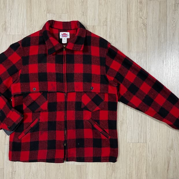 105) 70's 카부스 체크 더블매키노 자켓(미국제)RRL&LVC&폴로