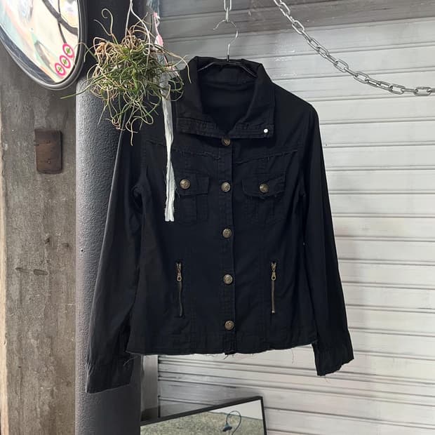 vtg cut-off detail jacket