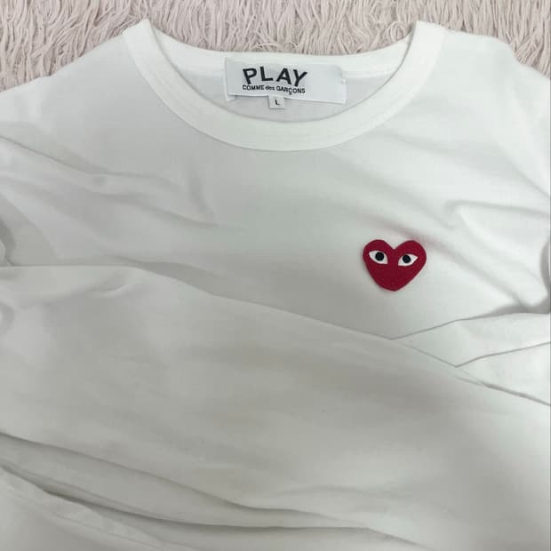 꼼데가르송 레드와펜 롱슬리브