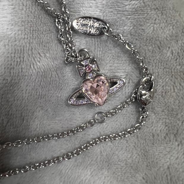 비비안웨스트우드 아리엘라 핑크 목걸이 