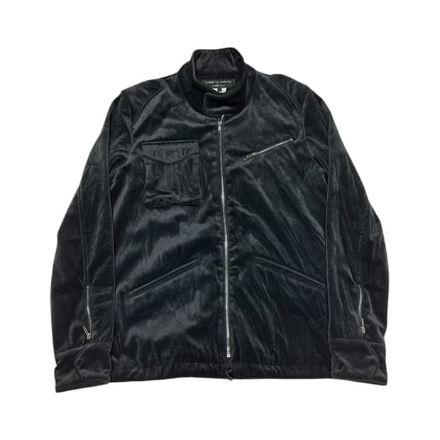 꼼데가르송 옴플 09AW 벨벳 라이더 자켓 L