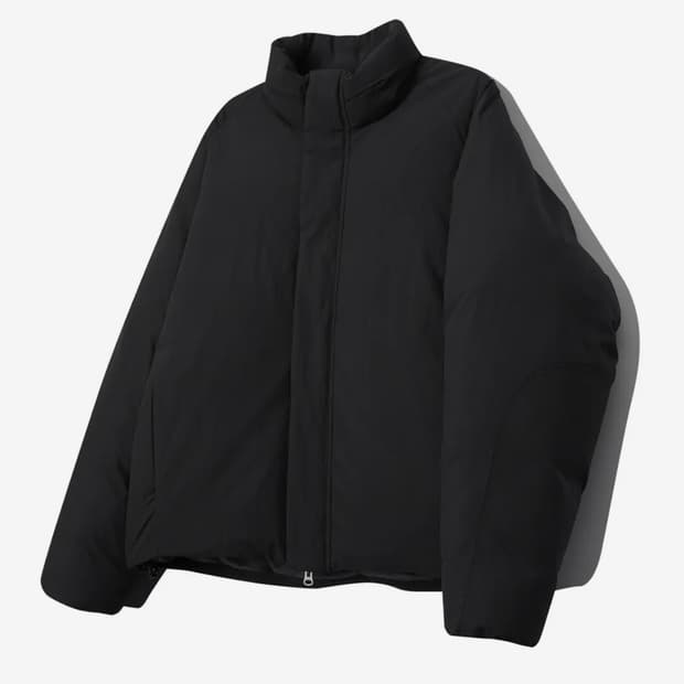 [L] 일꼬르소 미니멀 숏 다운 점퍼 블랙