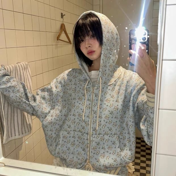 (셋업) 민지에나 래빗 플러피 후집 팬츠