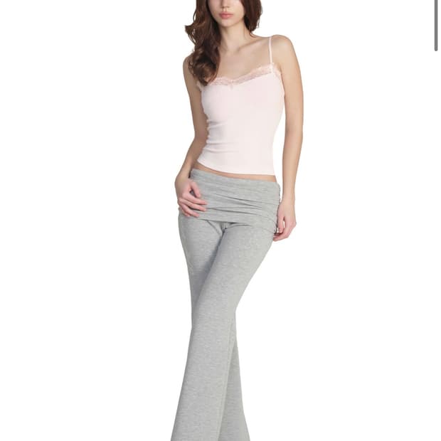 클리시어 회색 레깅스(Lina folding flare pants)