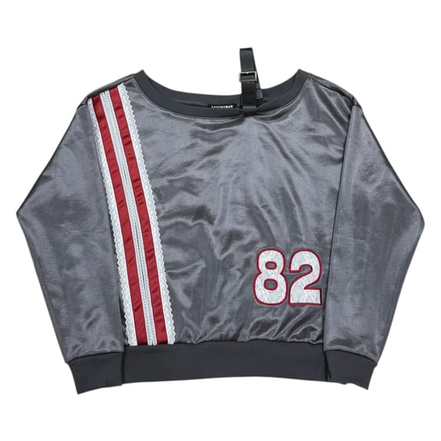 러브이즈트루 오프숄더 맨투맨