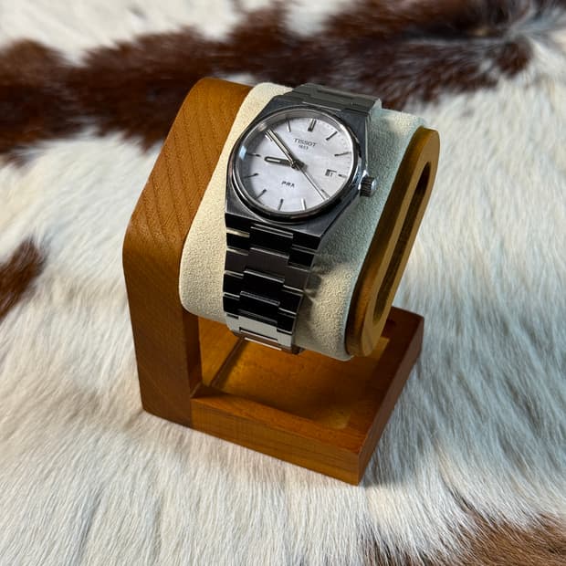 티쏘 prx 35mm 쿼츠 mop 자개 손목시계