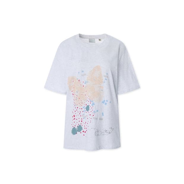 GRETA FLY T-SHIRTS WHITE MELANGE 팔아요