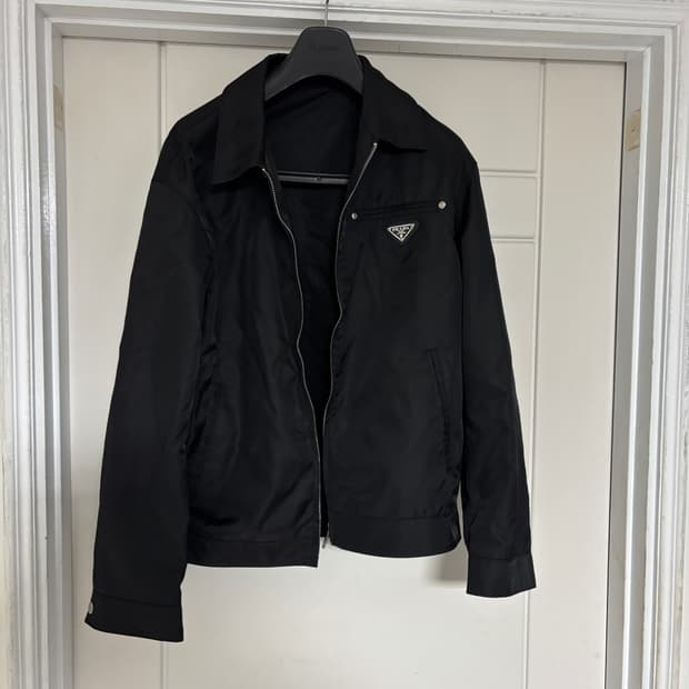 프라다 / 나일론  블랙 자켓 / 100-105(빈티지)