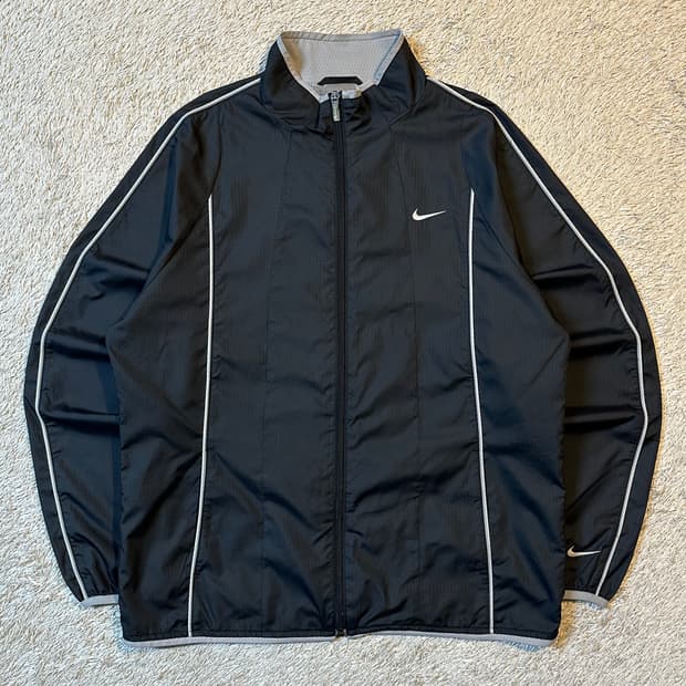 00's 나이키 올드스쿨 스우시 사이드라인 바람막이 자켓