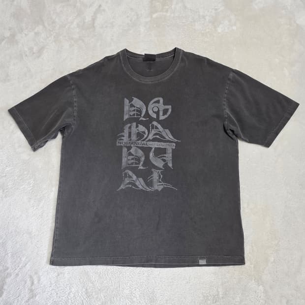 (L)노매뉴얼 피그먼트 반팔 티셔츠 