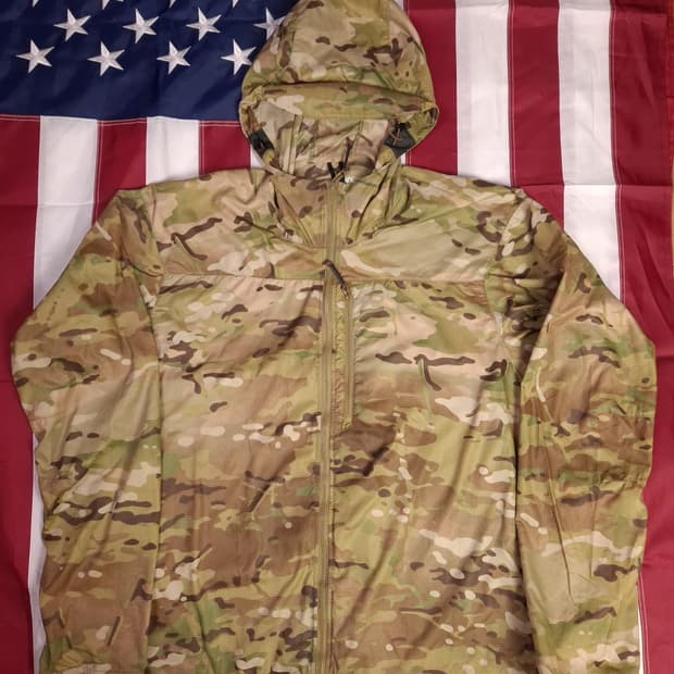오리지날 아크테릭스 밀리터리 멀티캠 방풍 자켓 후드