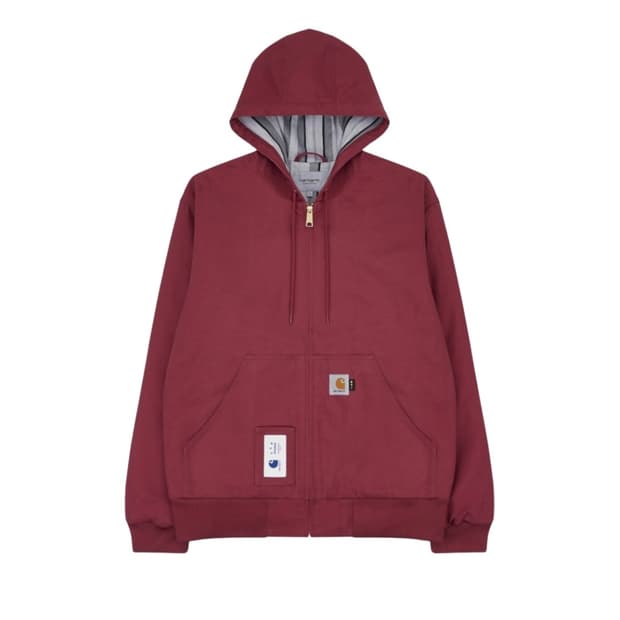 칼하트 WIP x 아이앱 스튜디오 OG 액티브 자켓 어스 레드