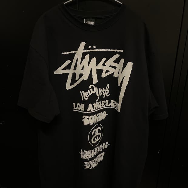 스투시 반팔 월드